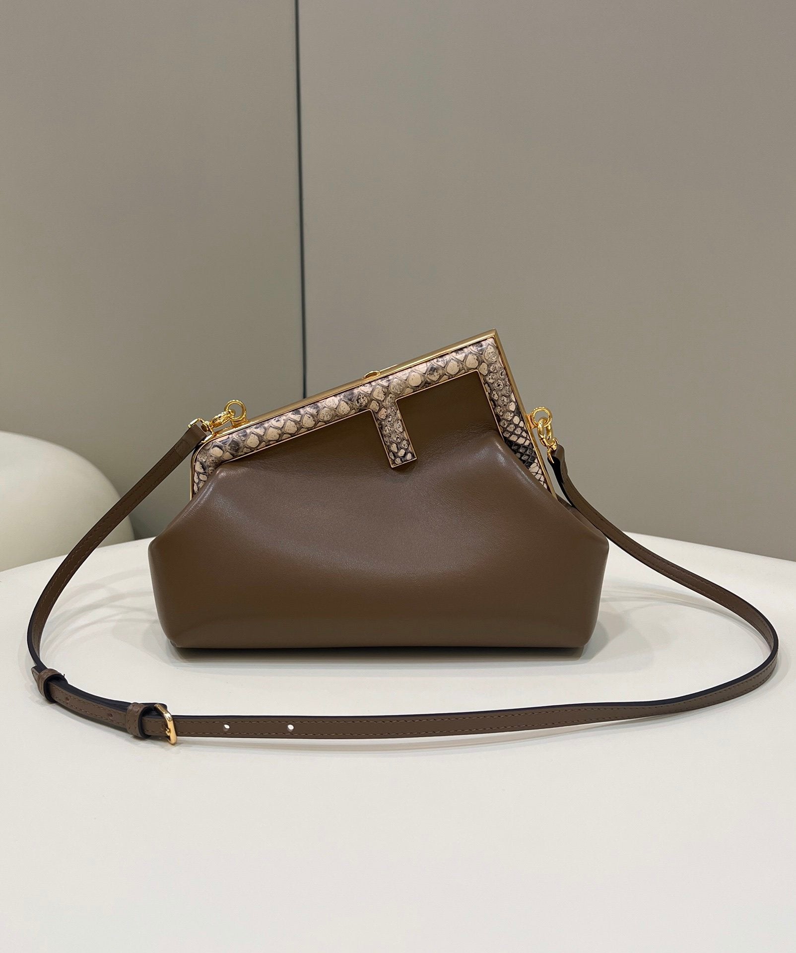 Fi First Dark For Women Handbags Shoulder Brown Small Crossbody Bag
