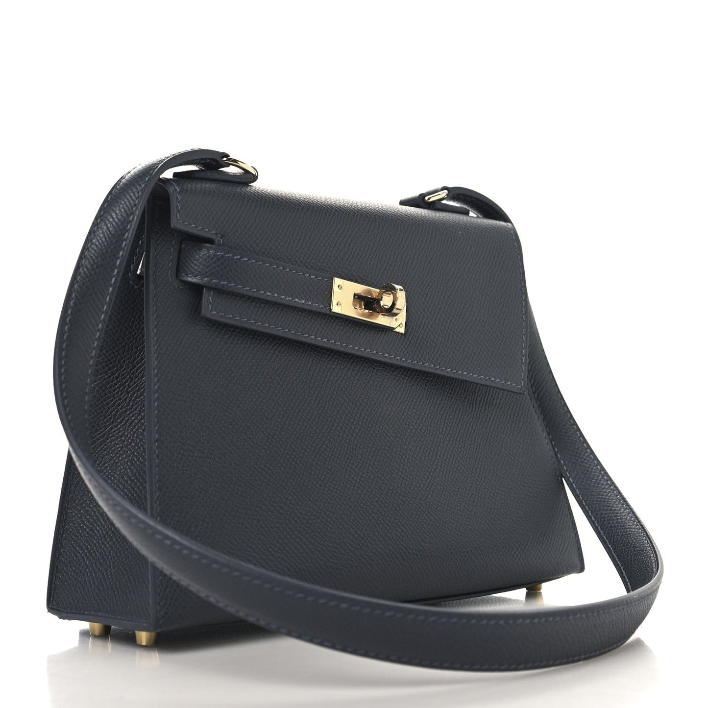 Hermes Epsom Kelly En Desordre Sellier Ardoise Handbag Travel Bag