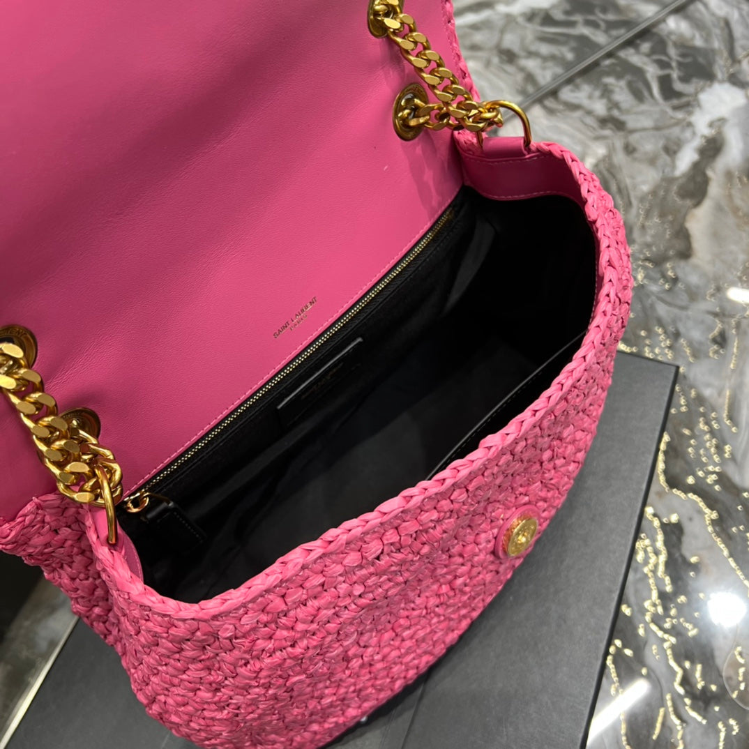 YSL Saint Laurent Niki Shoulder Bag Chain Pink Ysl 7704