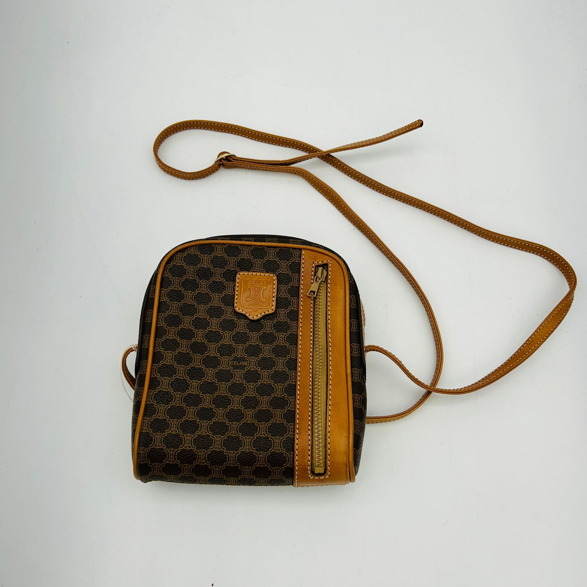 Luxury Macadam Blason Front Zipper Crossbody Shoulder Crossbody Bag