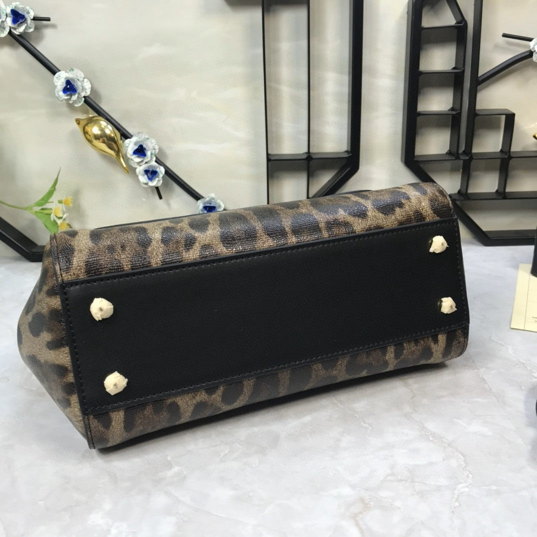 Leopard Print Metop Qualityum Sicily Top Handle Travel Bag