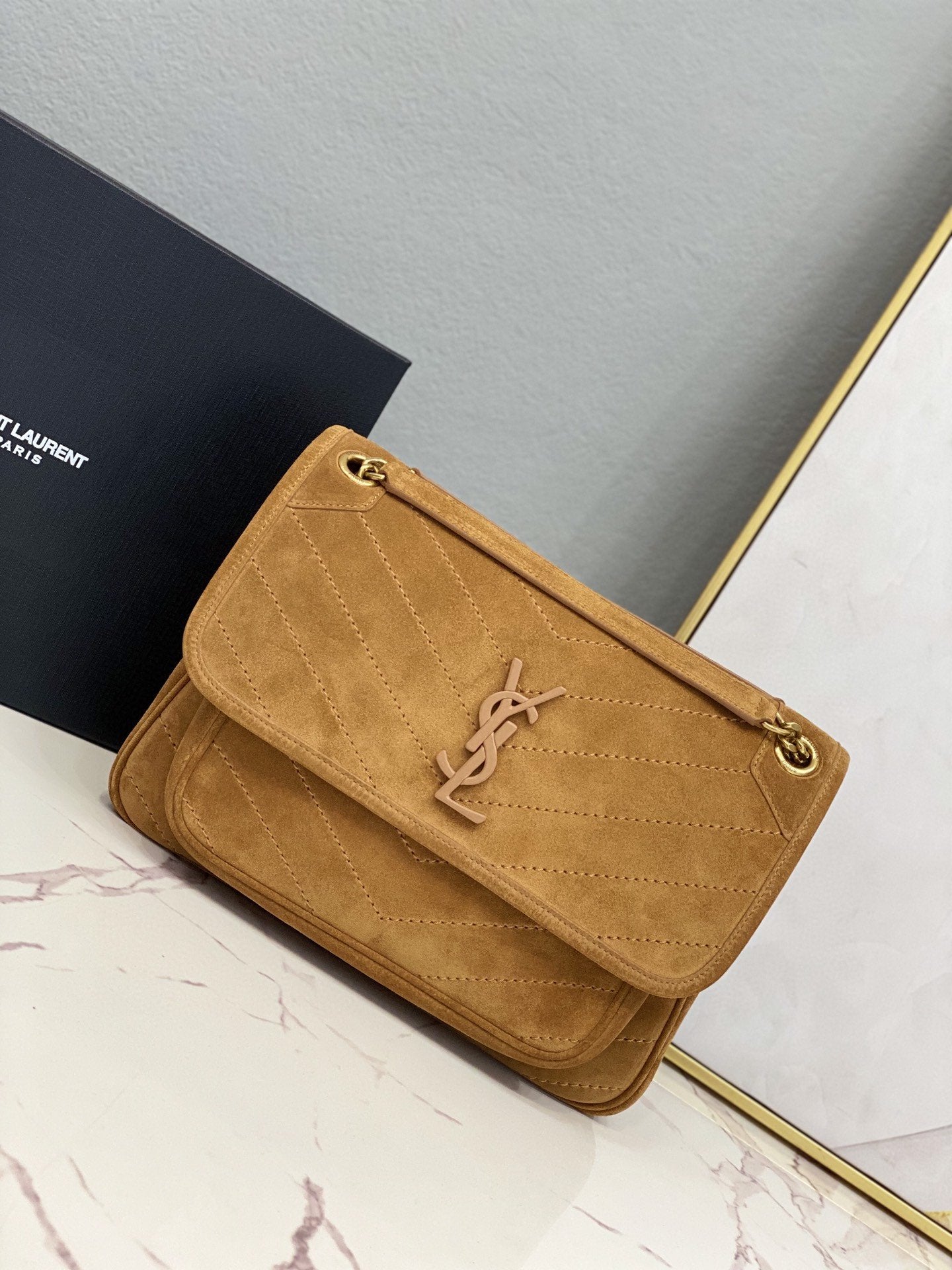 YSL Saint Laurent Niki Lou Shoulder Bag Chain Ysl P00454259 7468