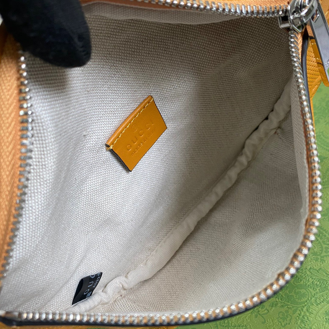 gg Embossed Belt Yellow gg Accessory