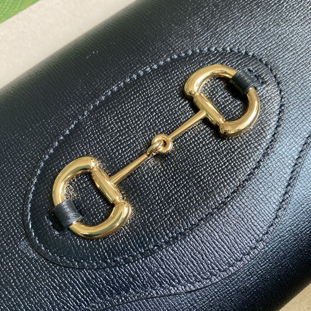 gg Horsebit 10in 26cm 18YSX Black Small Travel Bag