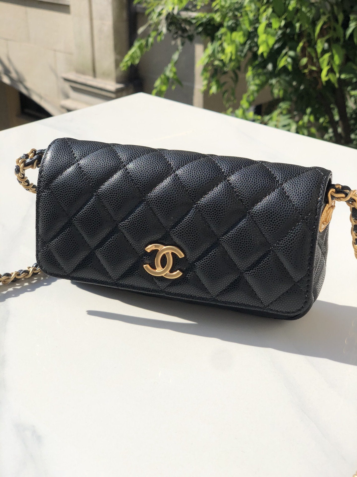 Chlsmall Top Qualityap Bags Hardware For Women Black Gold Shoulder Bag