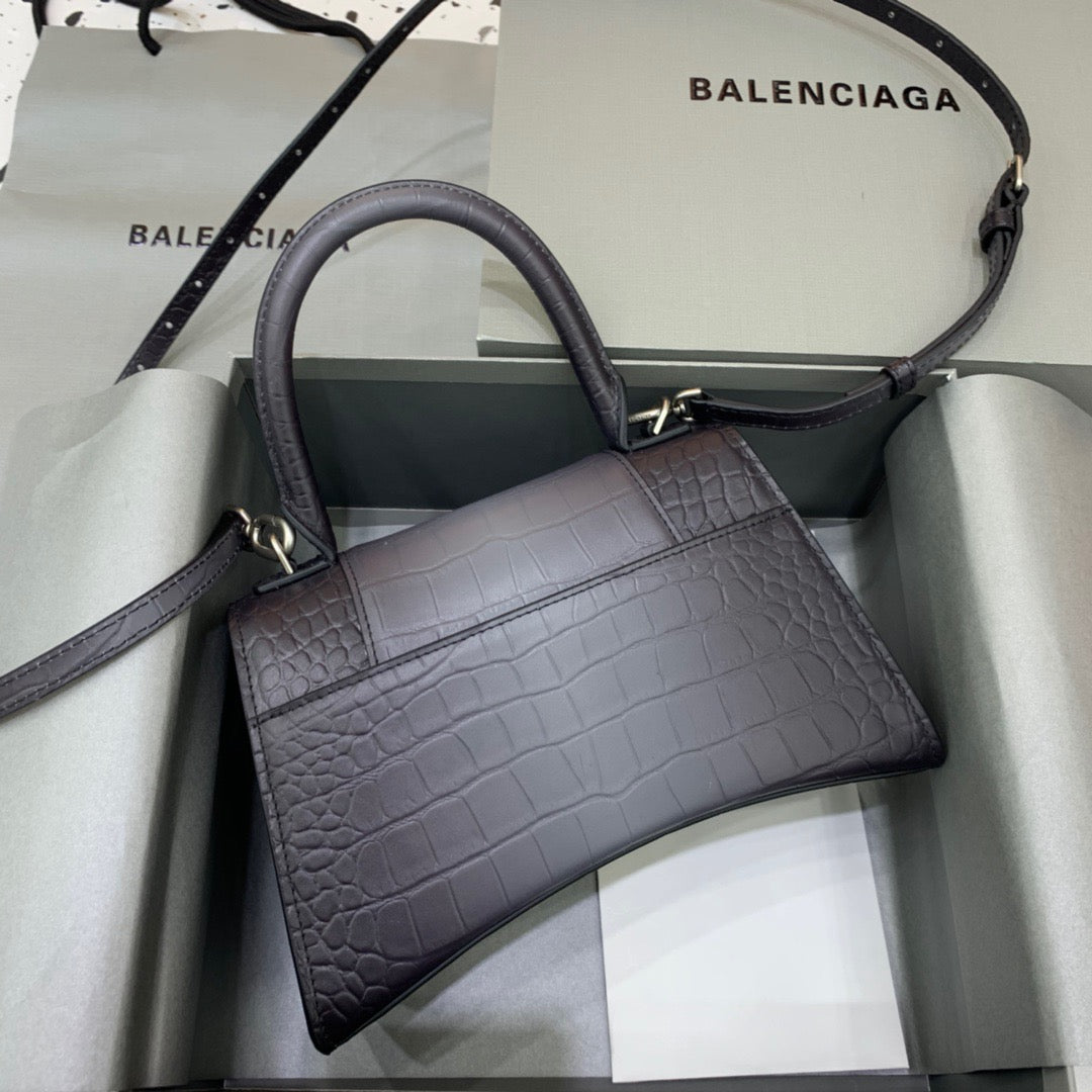 Top Quality Hourglass Handbag In Dark Grey Small Travel Bag