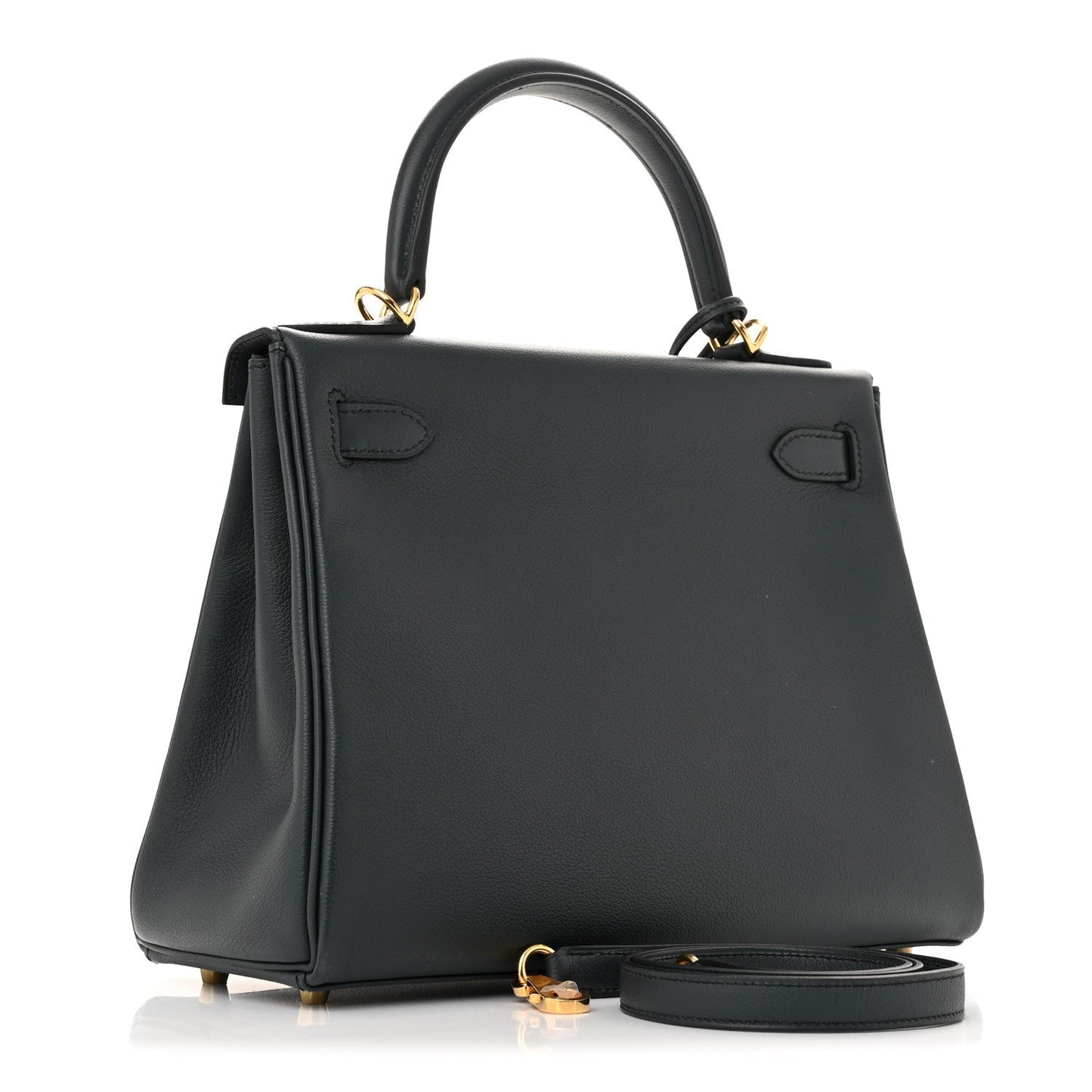 Hermes Evercolor Kelly Retourne Vert Rousseau Handbag Travel Bag