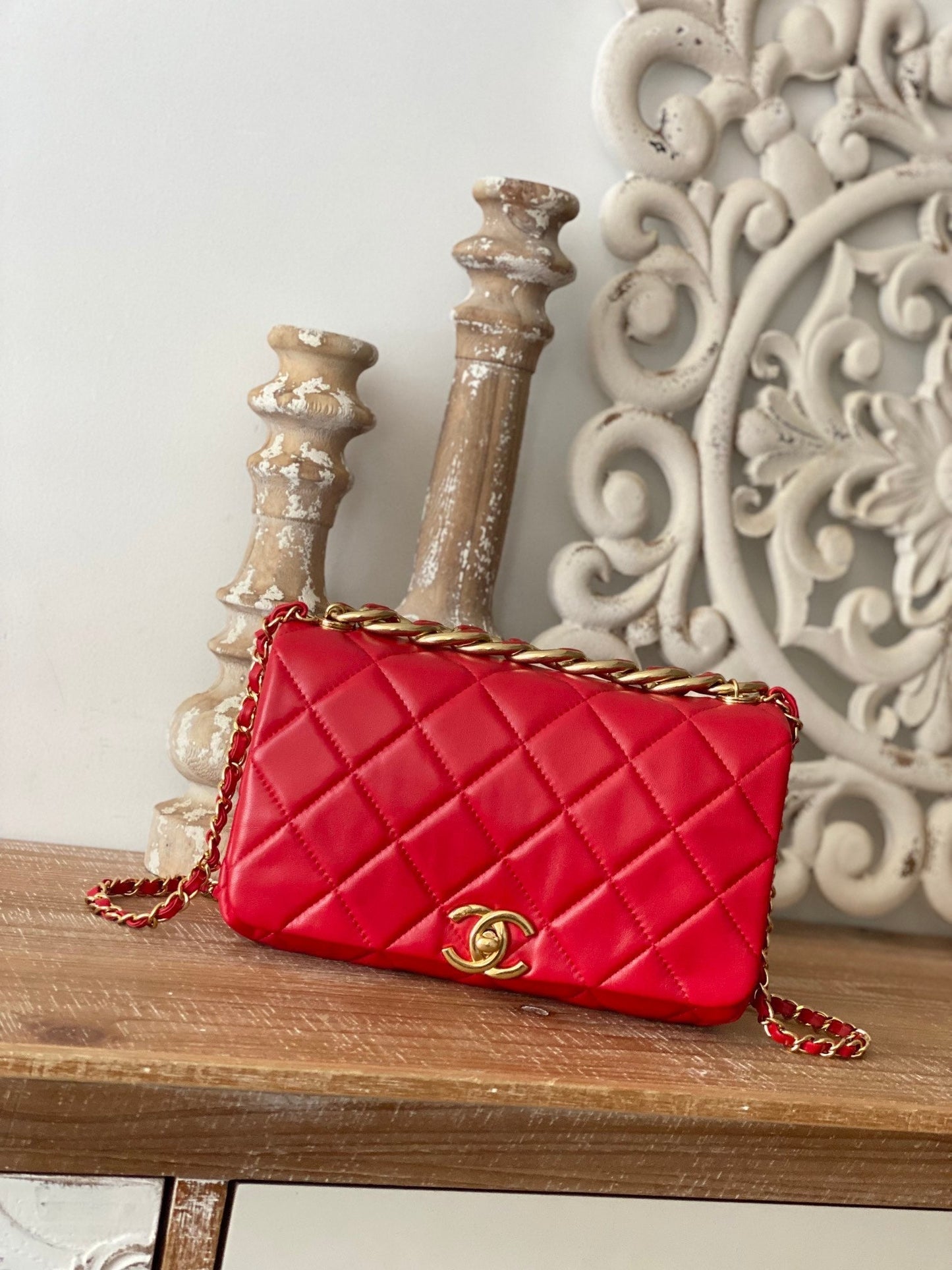 Chllarge Top Qualityap Bag For Women Red Travel Bag