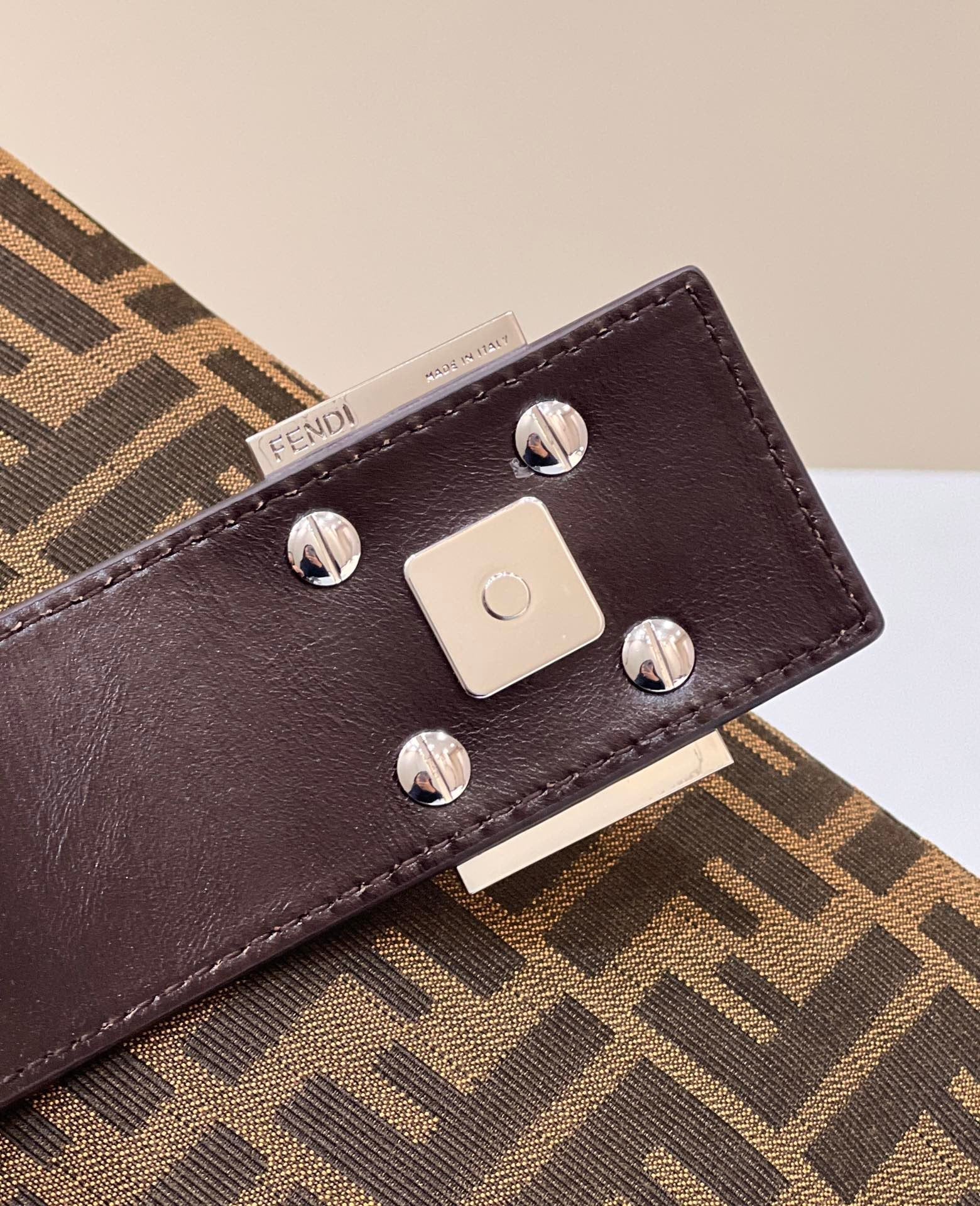 Fi Baguette Tote For Woman Brown Tote Bag