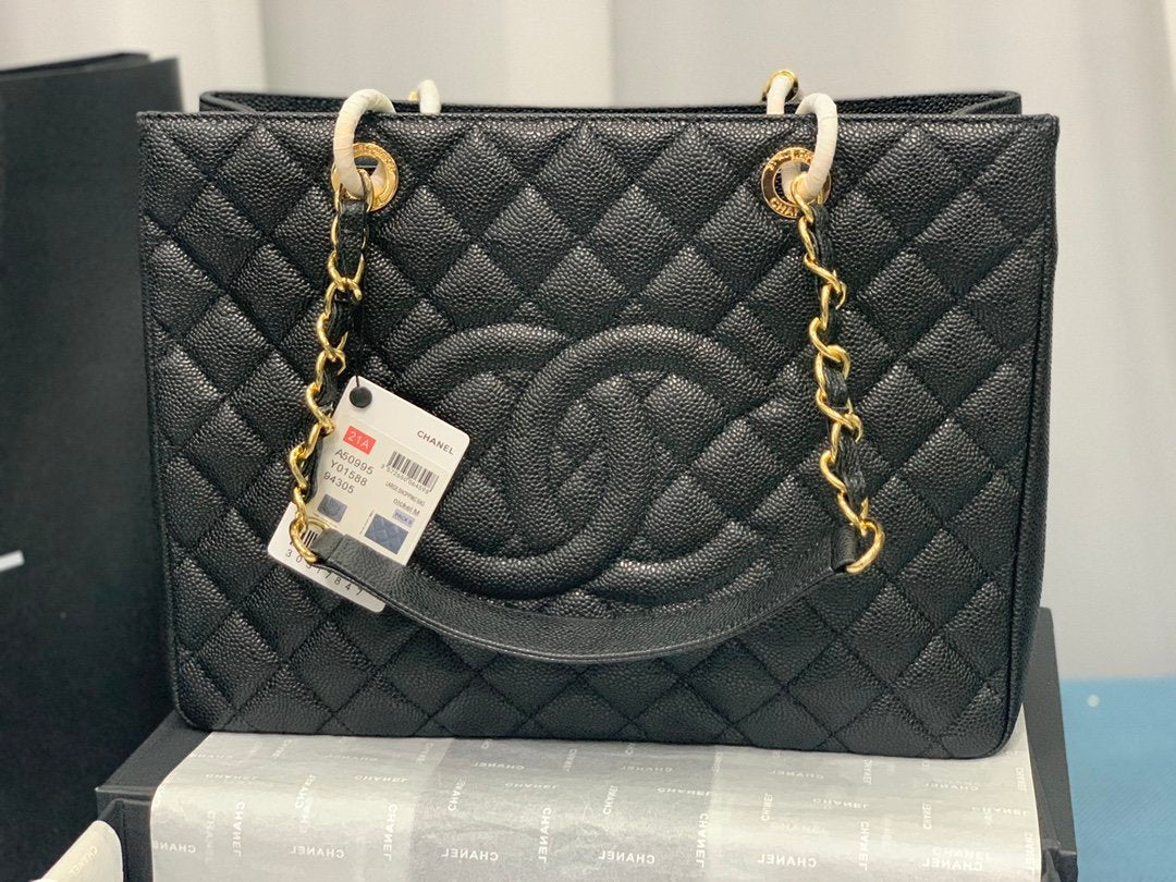 CHLTote Spring Collection Toned Hardware Black Gold Jewelry