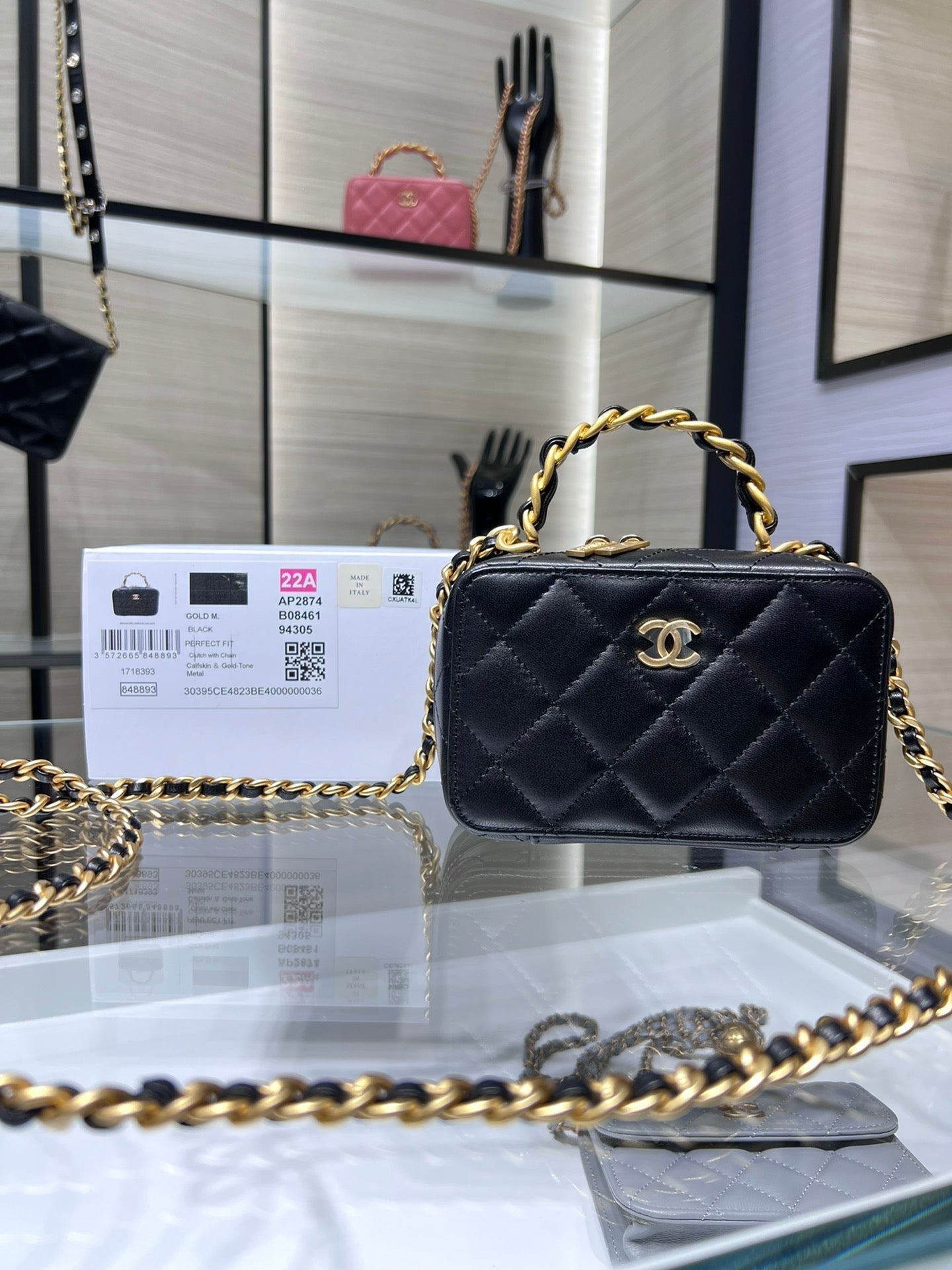 Chlvanity With Bag For Women Black Chain Travel Bag