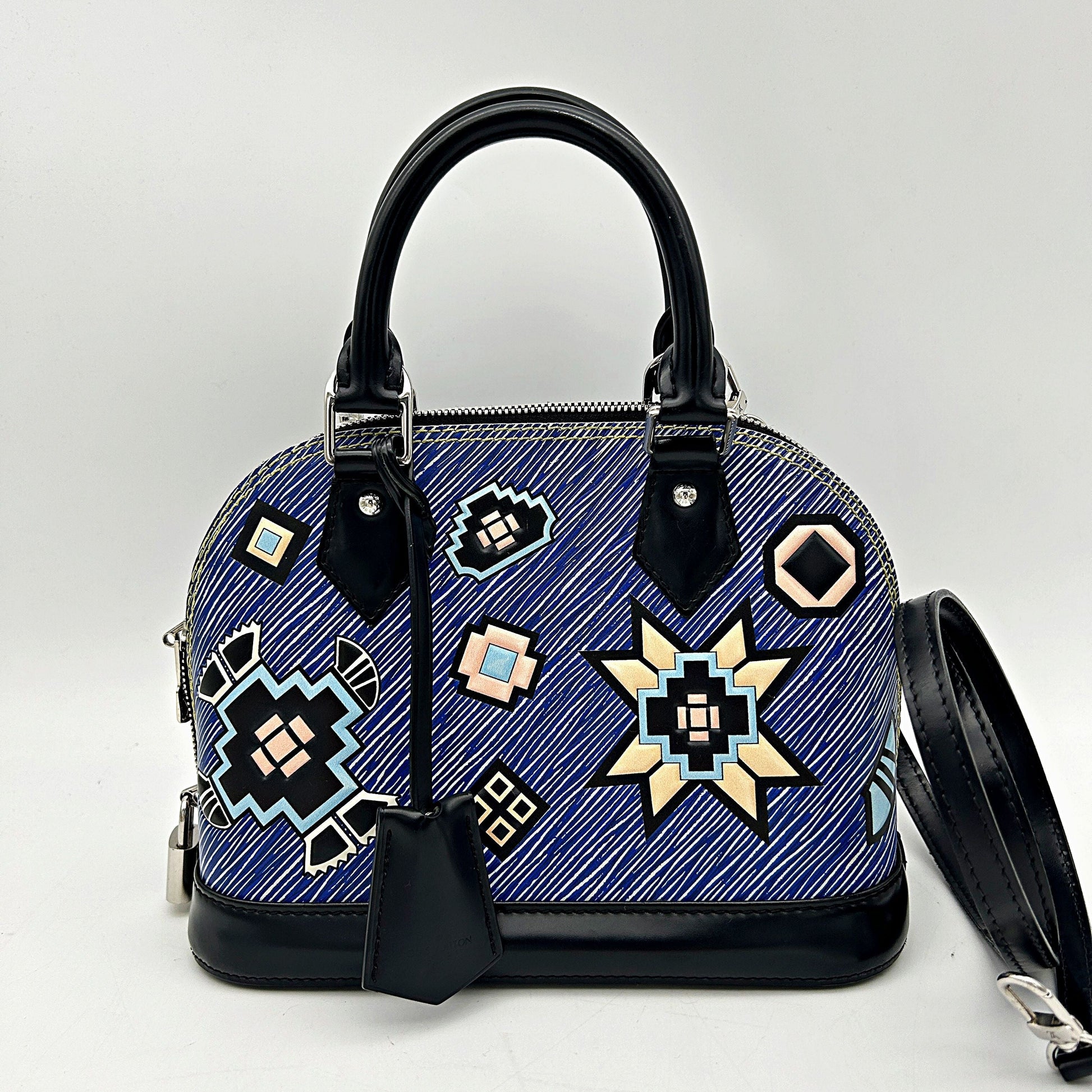 LOUIS VUITTON Epi Azteque Alma PM Denim Light  LA20398
