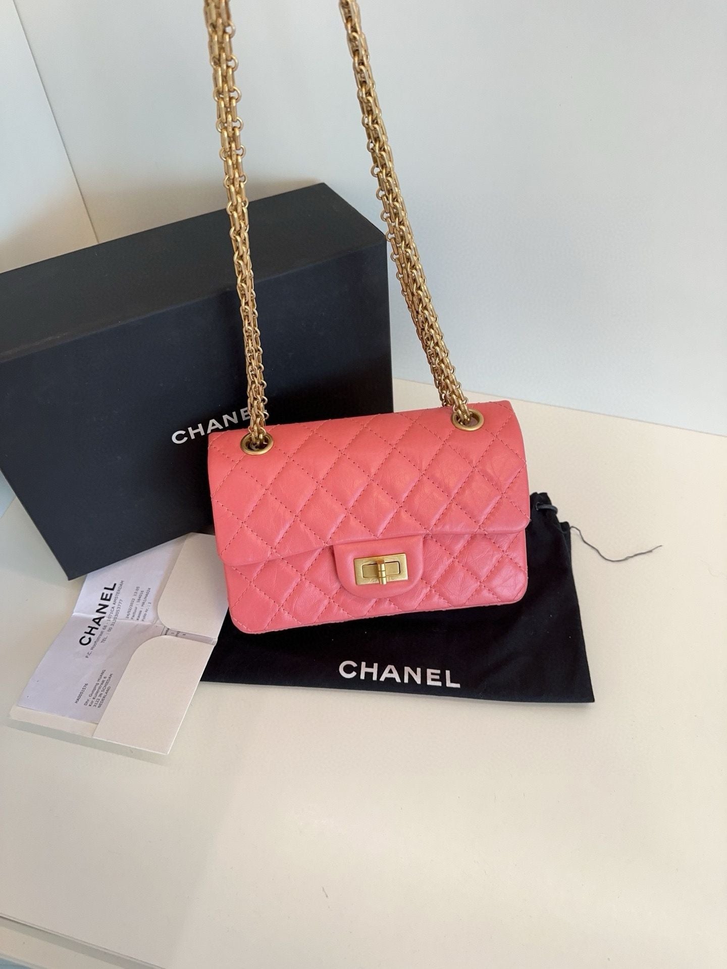 Chanel . P mini chip bag ×cm year pink