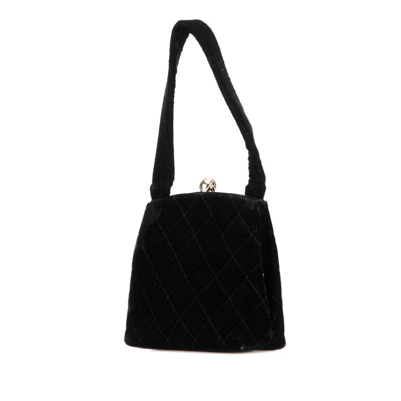 Chanel Coco Mark Matelassé Velour Handbag