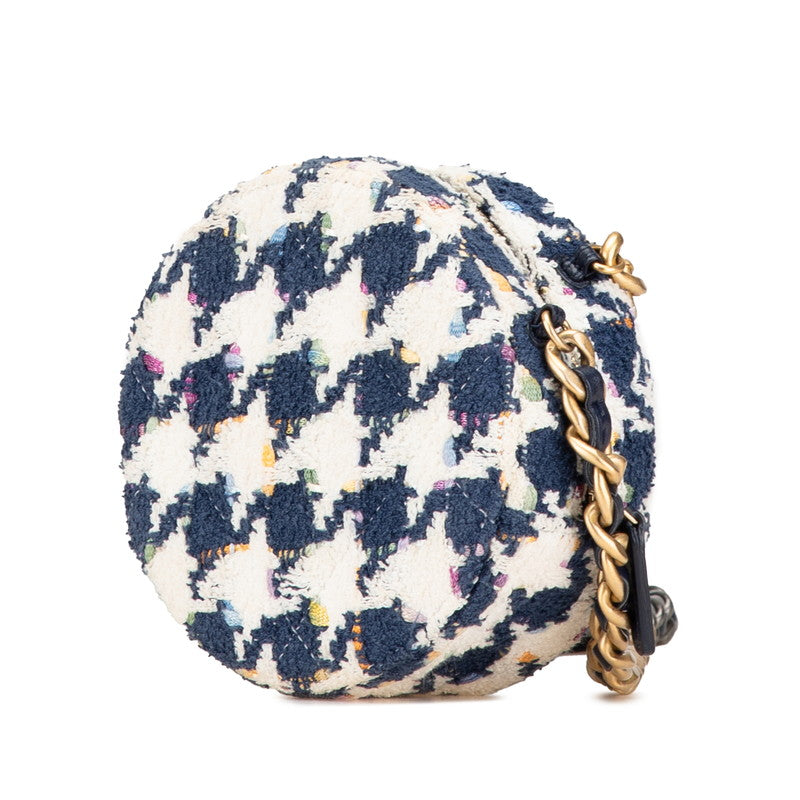 Chanel CHANEL19 Tweed Leather 2WAY Shoulder Bag