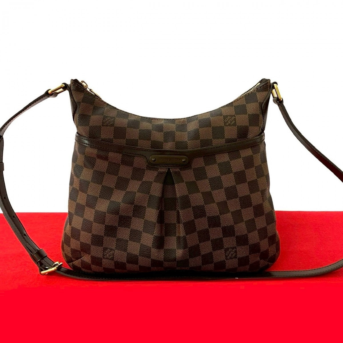 Louis Vuitton Damier Bloomsbury PM Leather Brown Shoulder Bag