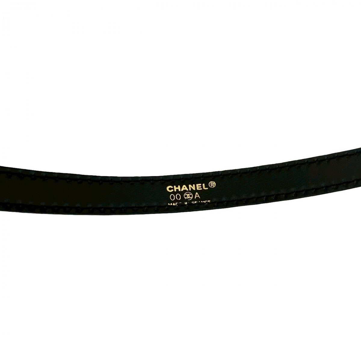 Chanel belt Black Leather