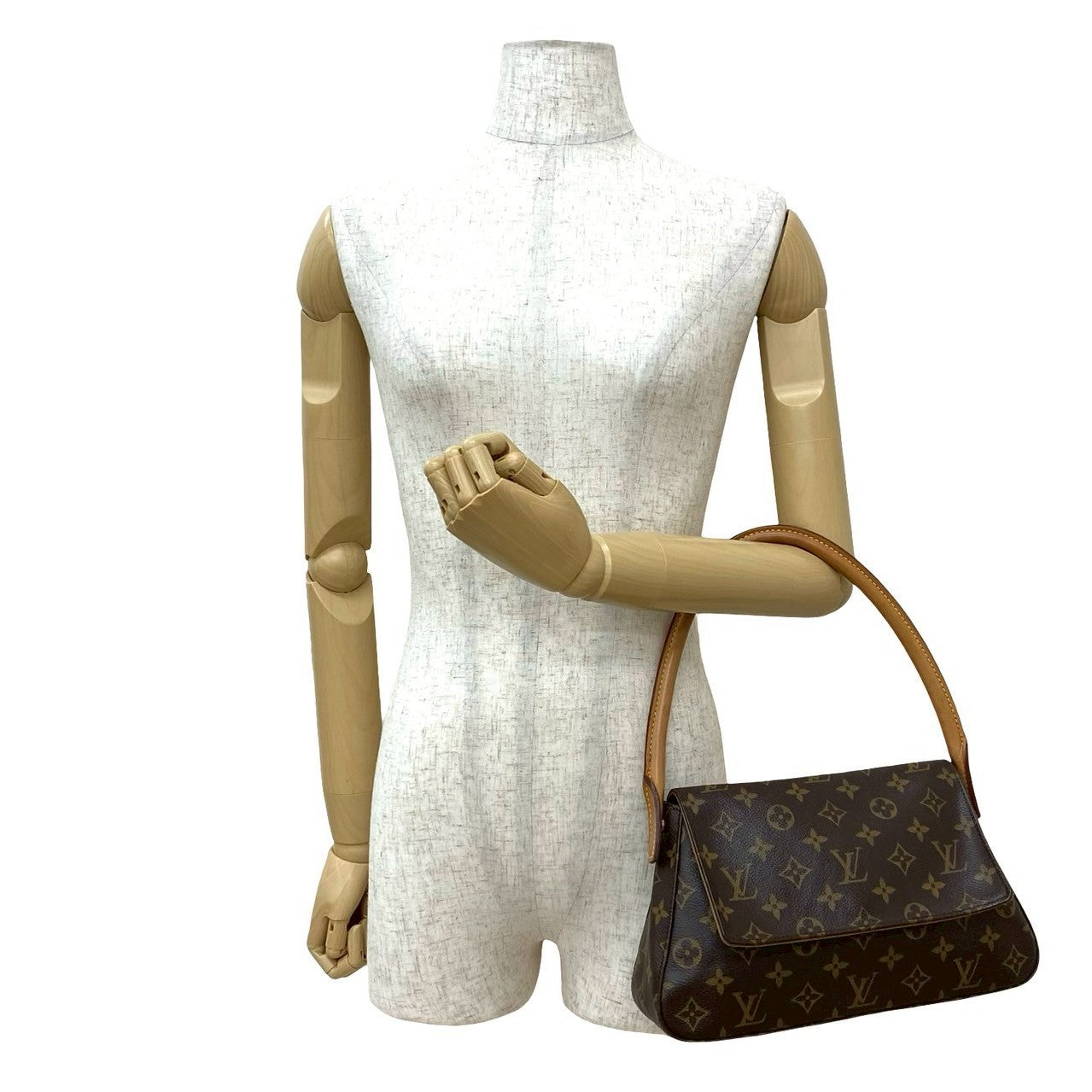 Louis Vuitton Looping Monogram Leather Brown Mini Bag