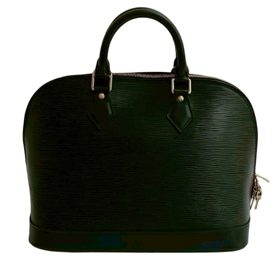 Louis Vuitton Epi Alma PM Leather Black Handbag