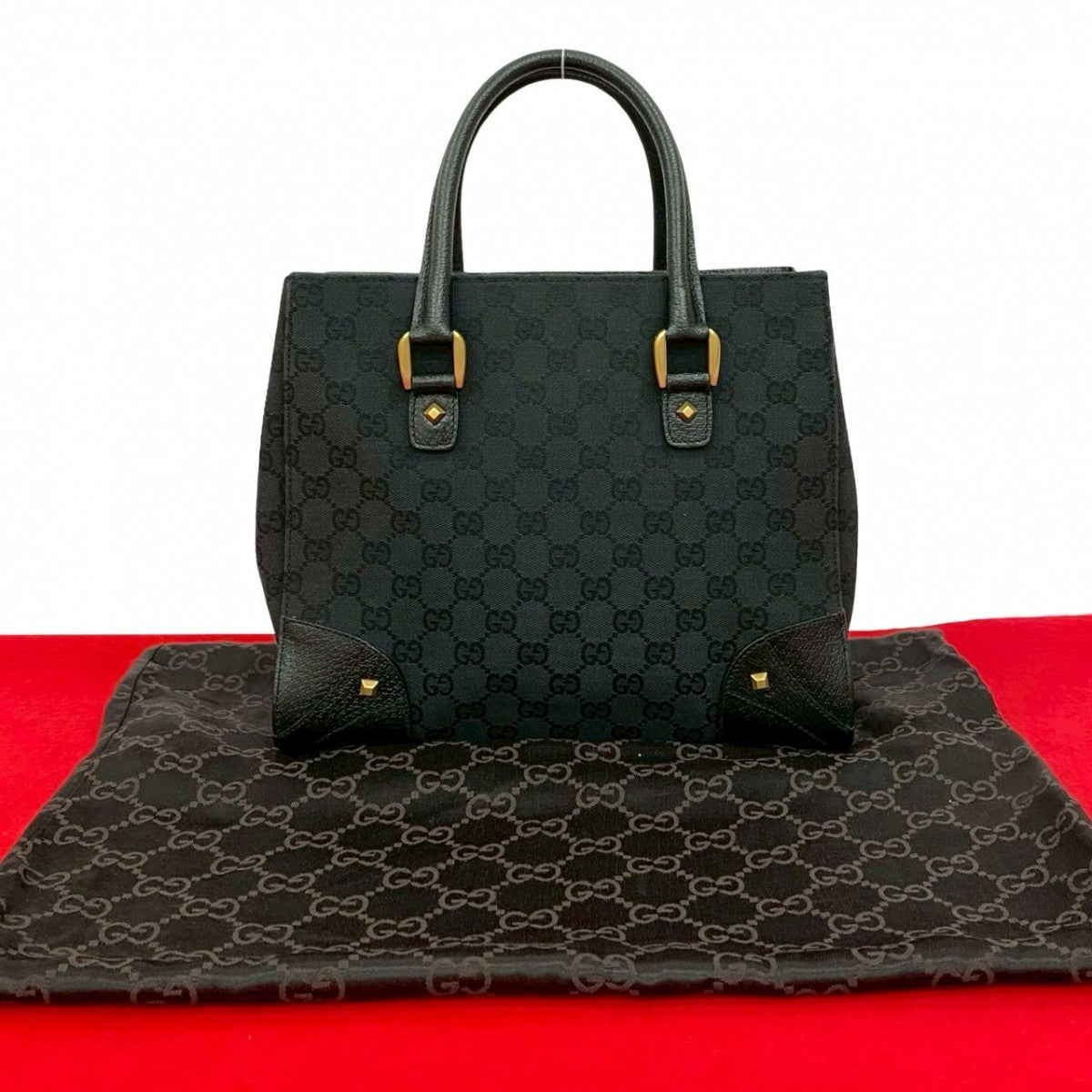 Gucci 7Lvb Nso3302M Leather Black Tote Bag