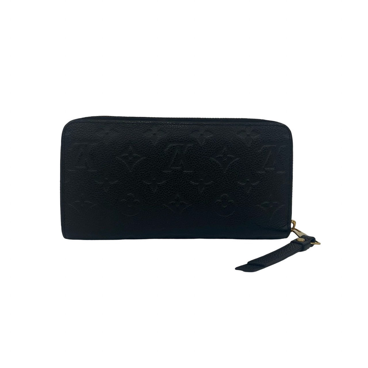 Louis Vuitton Long Purse Ann Platt Zippy Monogram Leather Black Wallet Case