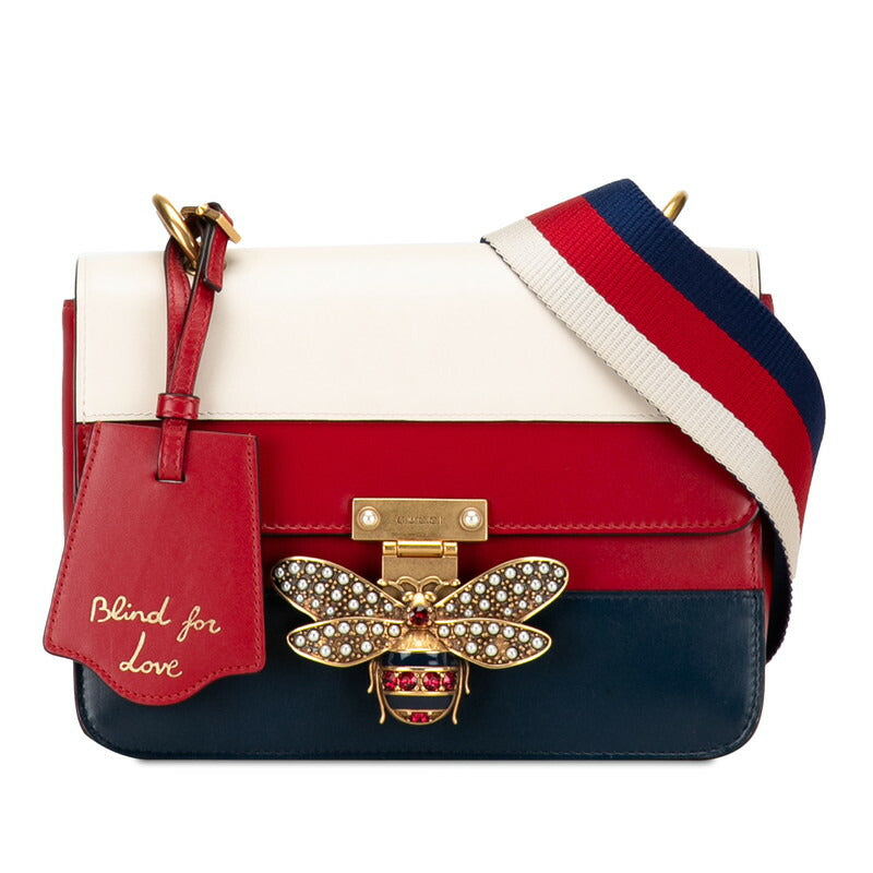 Gucci Queen Margaret Shoulder Bag Leather Crossbody Bag