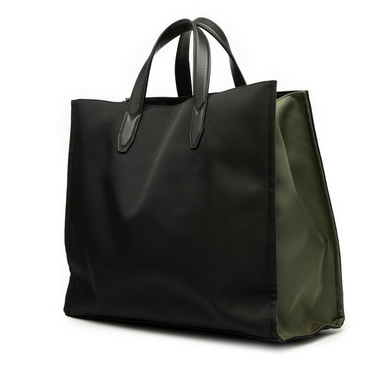 Fendi 7Va390 2Way Bag Leather Nylon Travel Bag