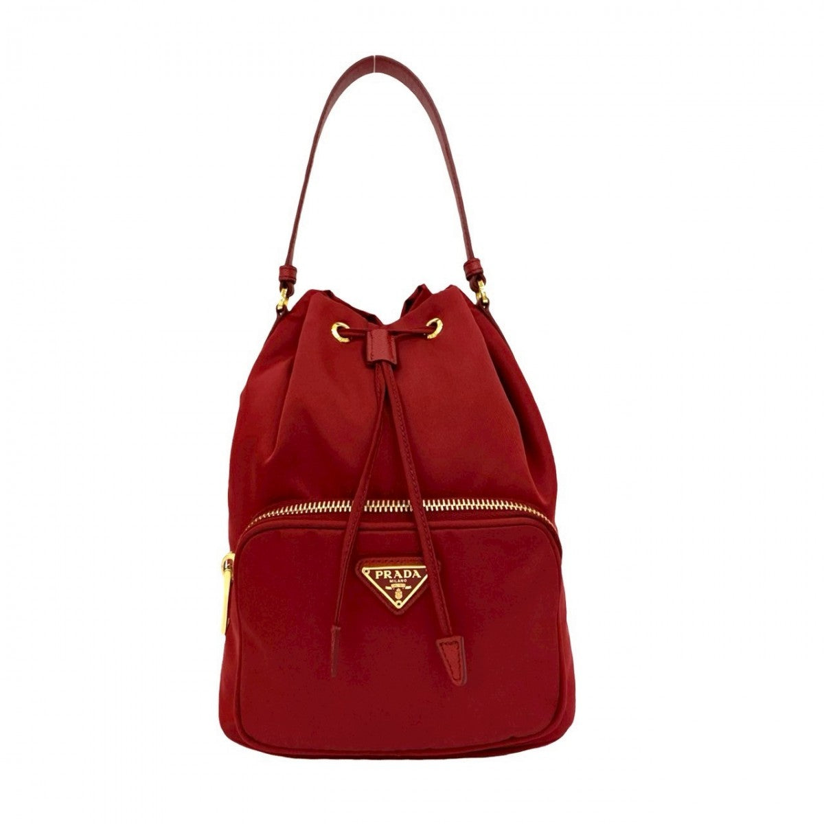 Shoulder Bag Duet Nylon Red