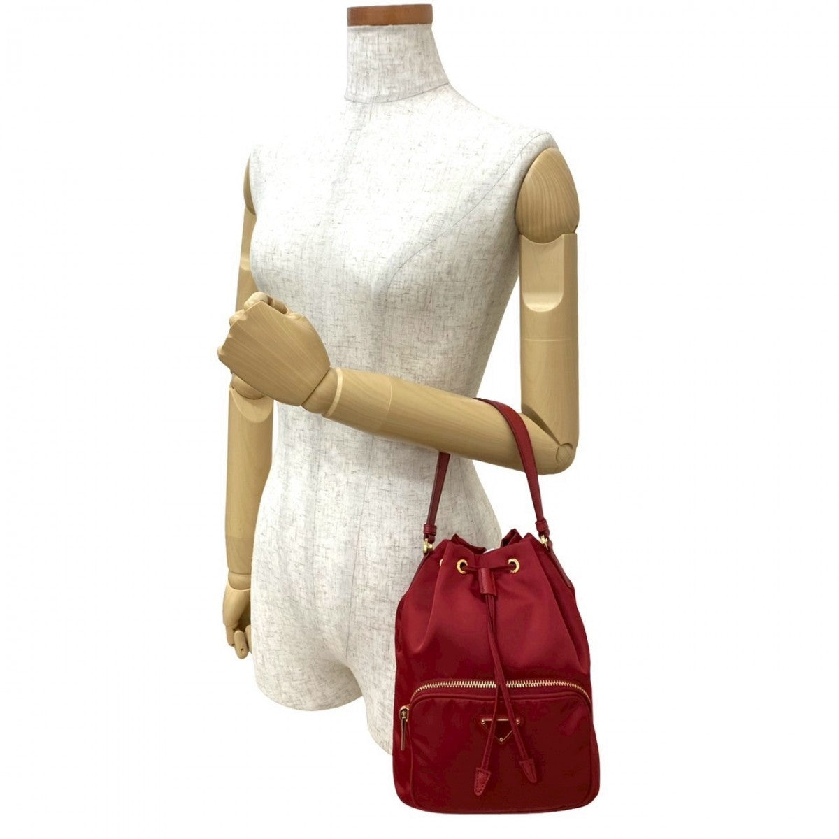 Shoulder Bag Duet Nylon Red