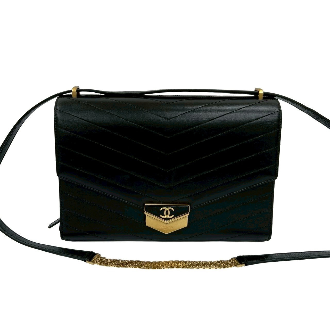 Chanel 7Sbb Ap117077 Black Leather Shoulder Bag