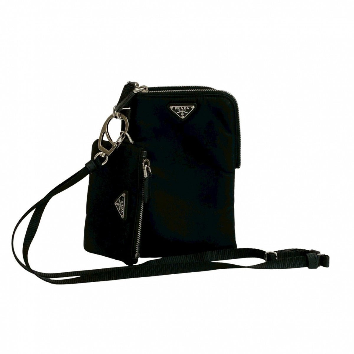 Pouch Re Handbag Nylon Black Travel Bag
