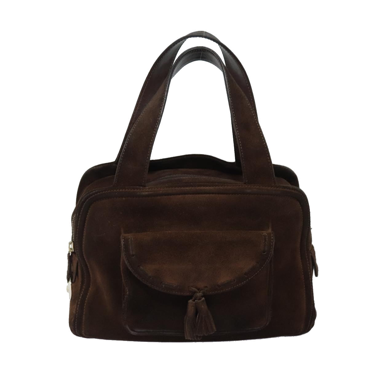 Luxury Hand Bag Suede Brown Travel Bag