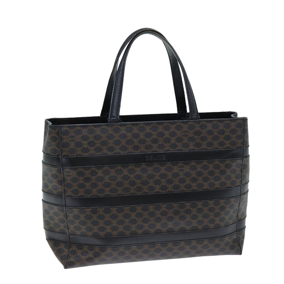 Luxury Macadam Hand Bag Canvas Black Travel Bag Black Brown