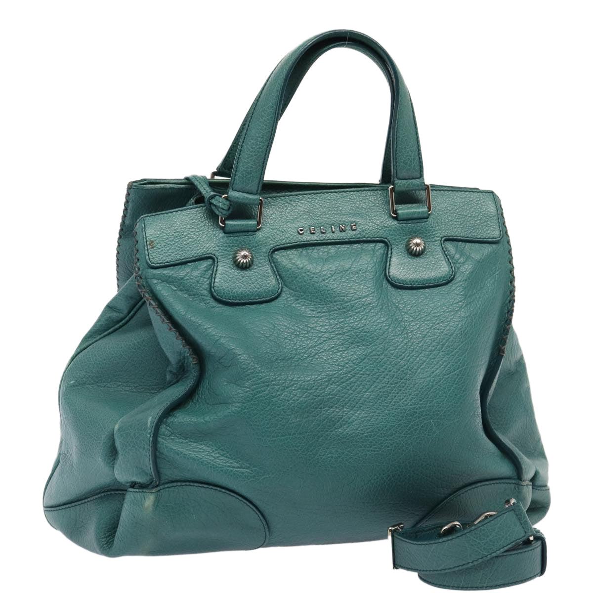 Luxury Hand Bag Way Turquoise Leather Blue Travel Bag