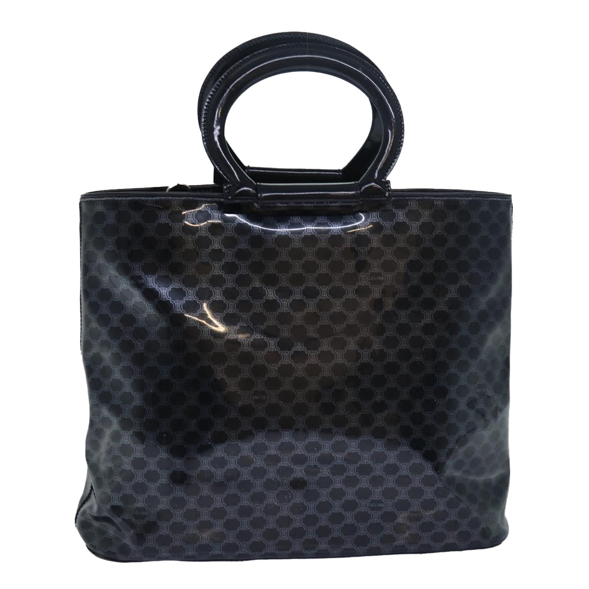 Luxury Macadam Hand Bag Enamel Canvas Black Travel Bag Enamel Black