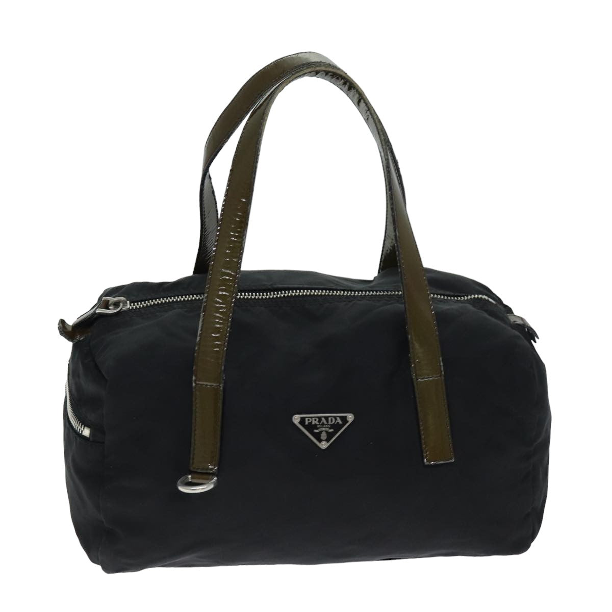 Prada Hand Bag Auth Nylon Black Travel Bag Black Auth 80095