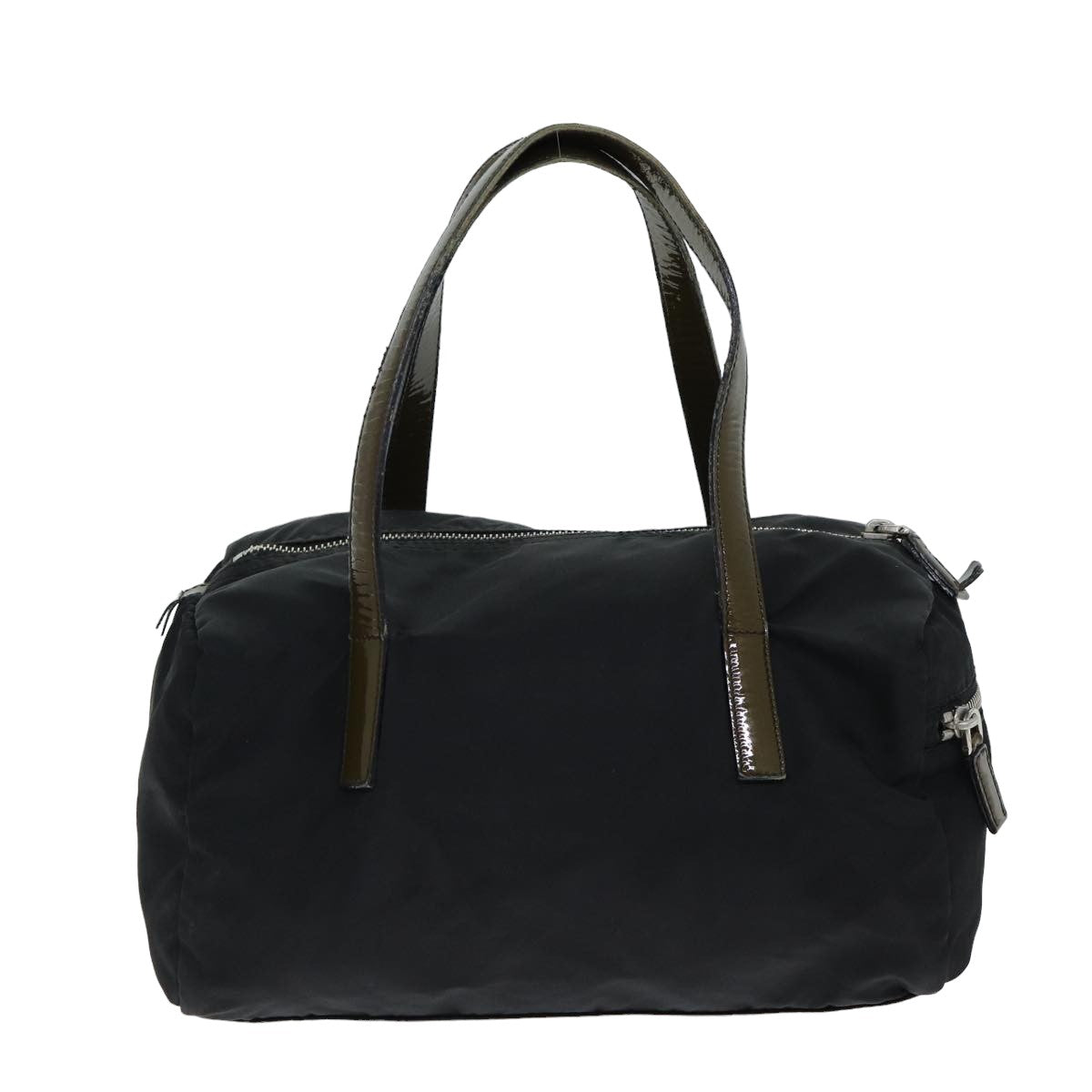 Prada Hand Bag Auth Nylon Black Travel Bag Black Auth 80095