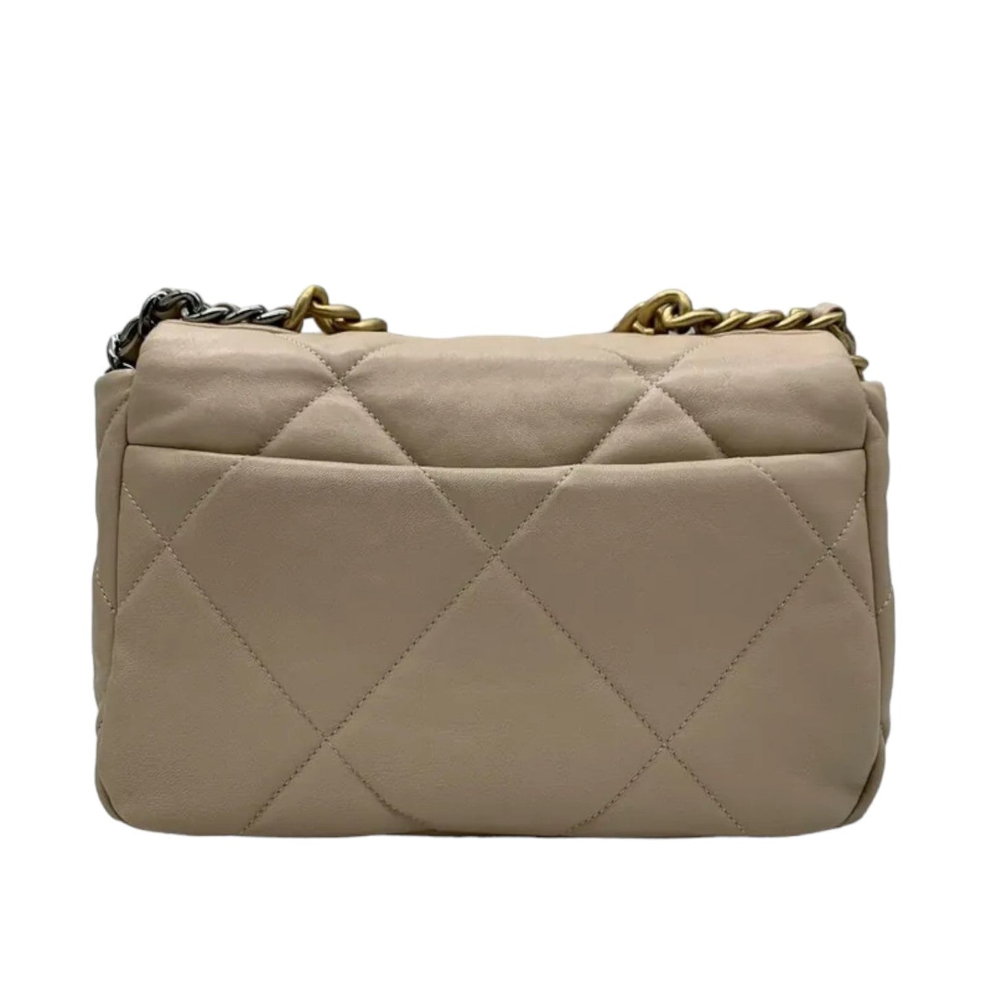 Chanel Lambskin 19 Flap Small MHW Handbag Leather Quilted Shoulder Bag