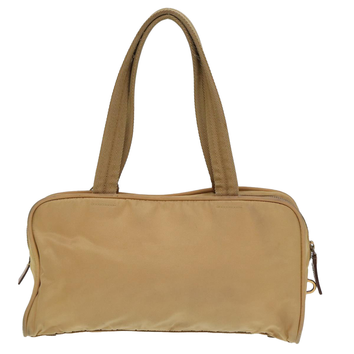 Prada Hand Bag Auth Nylon Beige Travel Bag Beige Auth 80107