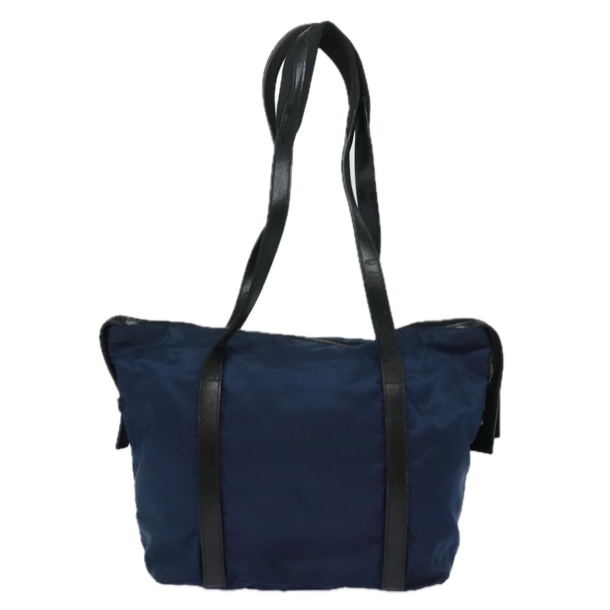 Prada Shoulder Bag Auth Nylon Blue Blue Auth 80109