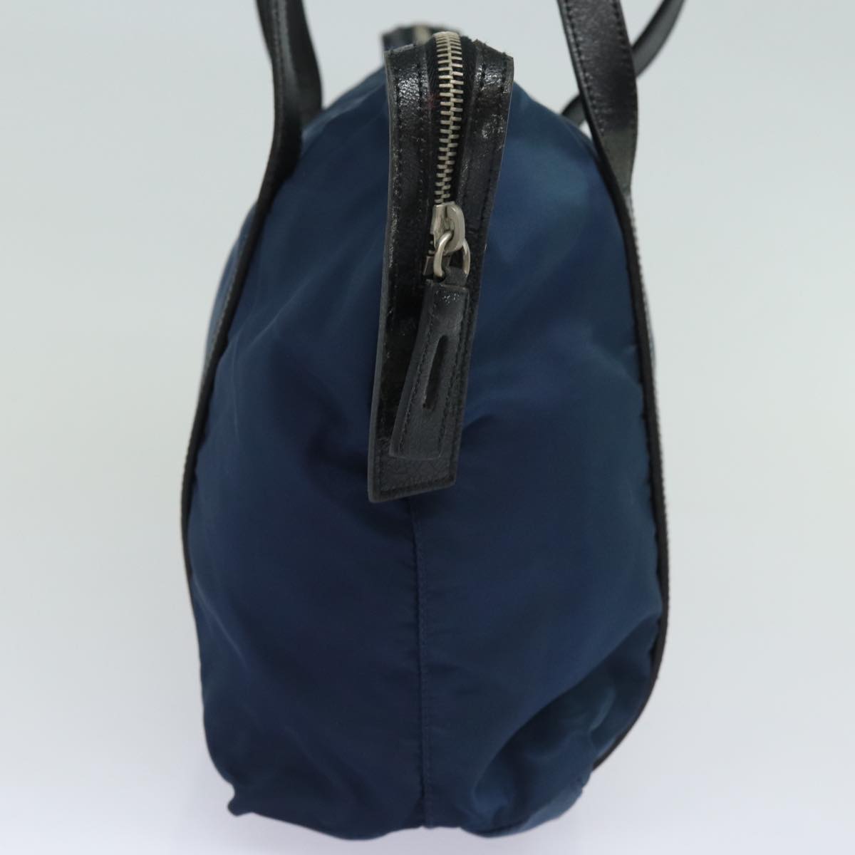 Prada Shoulder Bag Auth Nylon Blue Blue Auth 80109