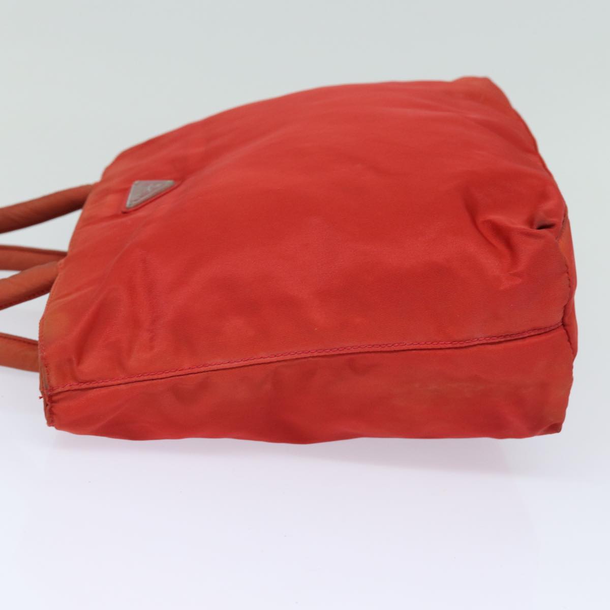 Prada Hand Bag Auth Nylon Red Travel Bag Red Auth 80112