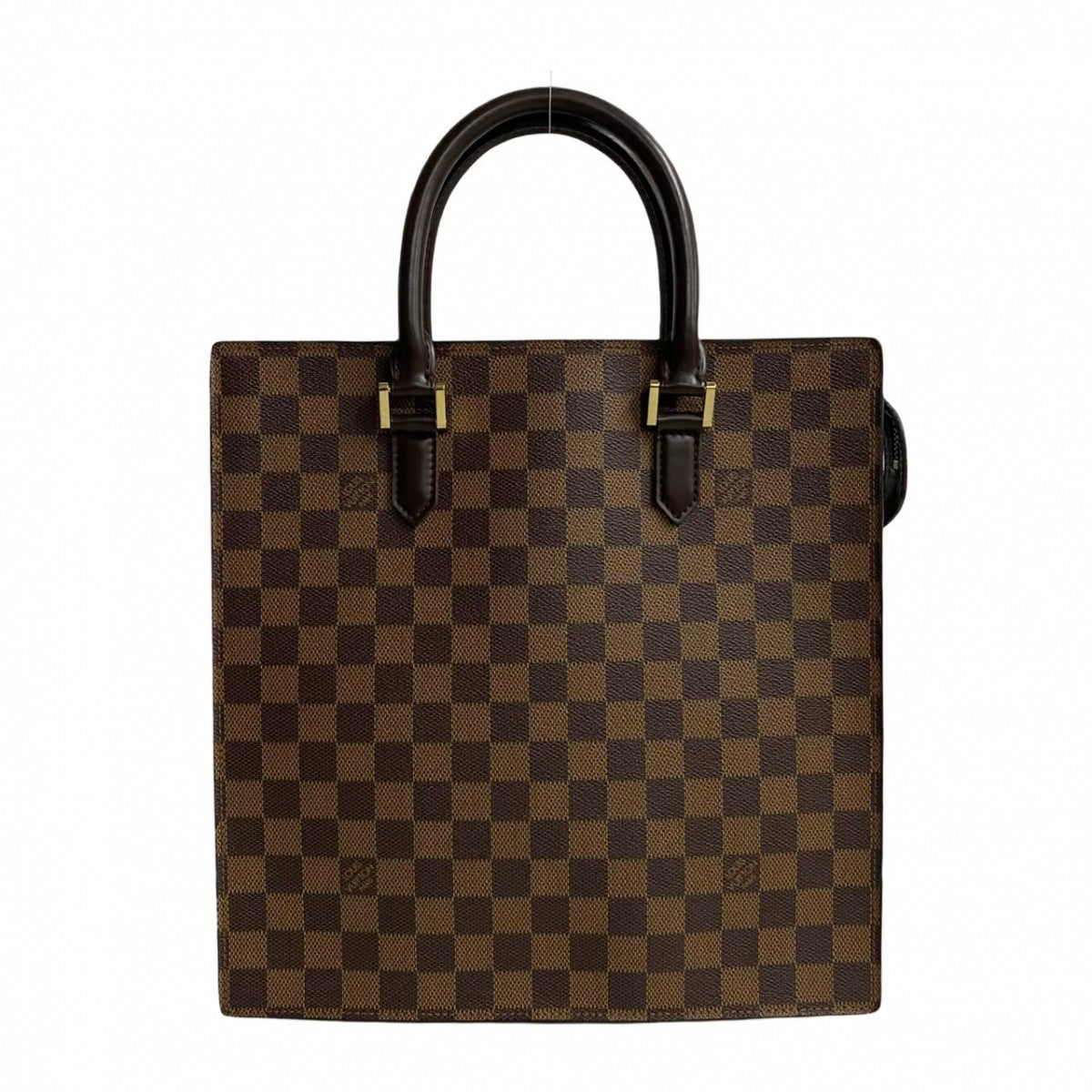 Louis Vuitton N51145 PVC Damier Venice PM Leather Brown Tote Bag