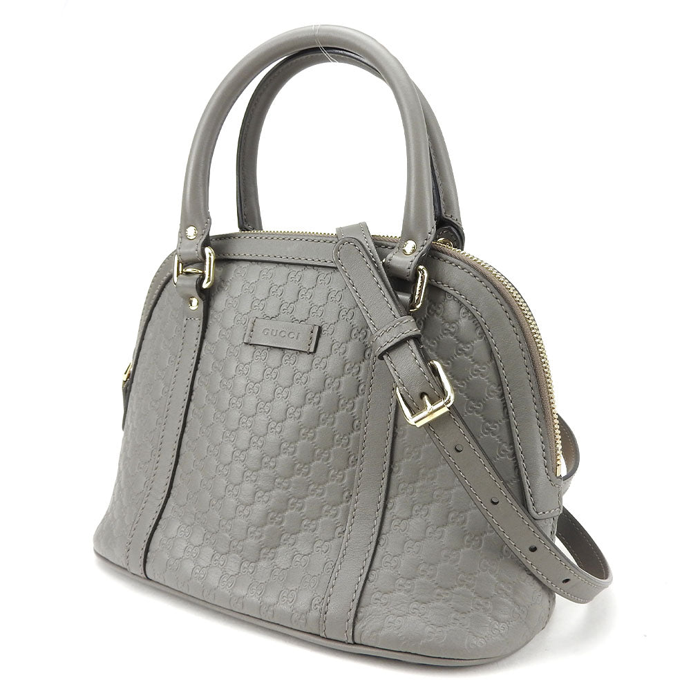 Gucci Micro Guccisima Leather Gray Handbag