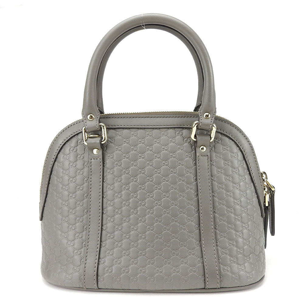 Gucci Micro Guccisima Leather Gray Handbag