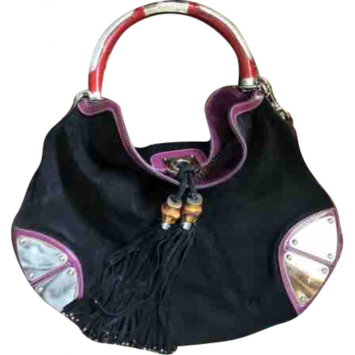 Gucci indy black suede handbag