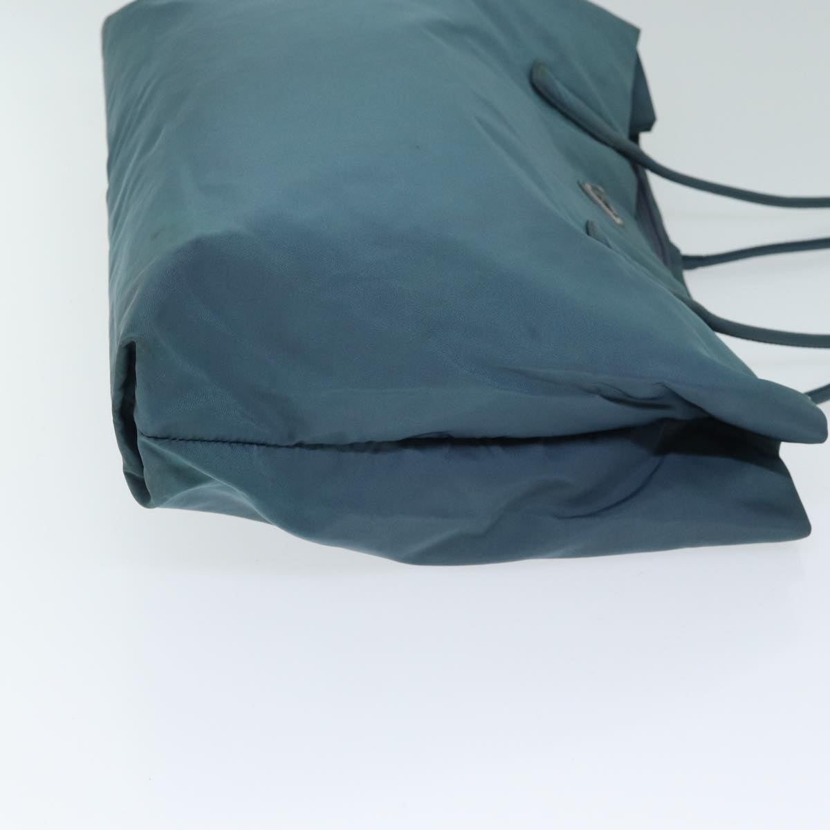 Prada Tote Bag Auth Nylon Blue Blue Auth 80573