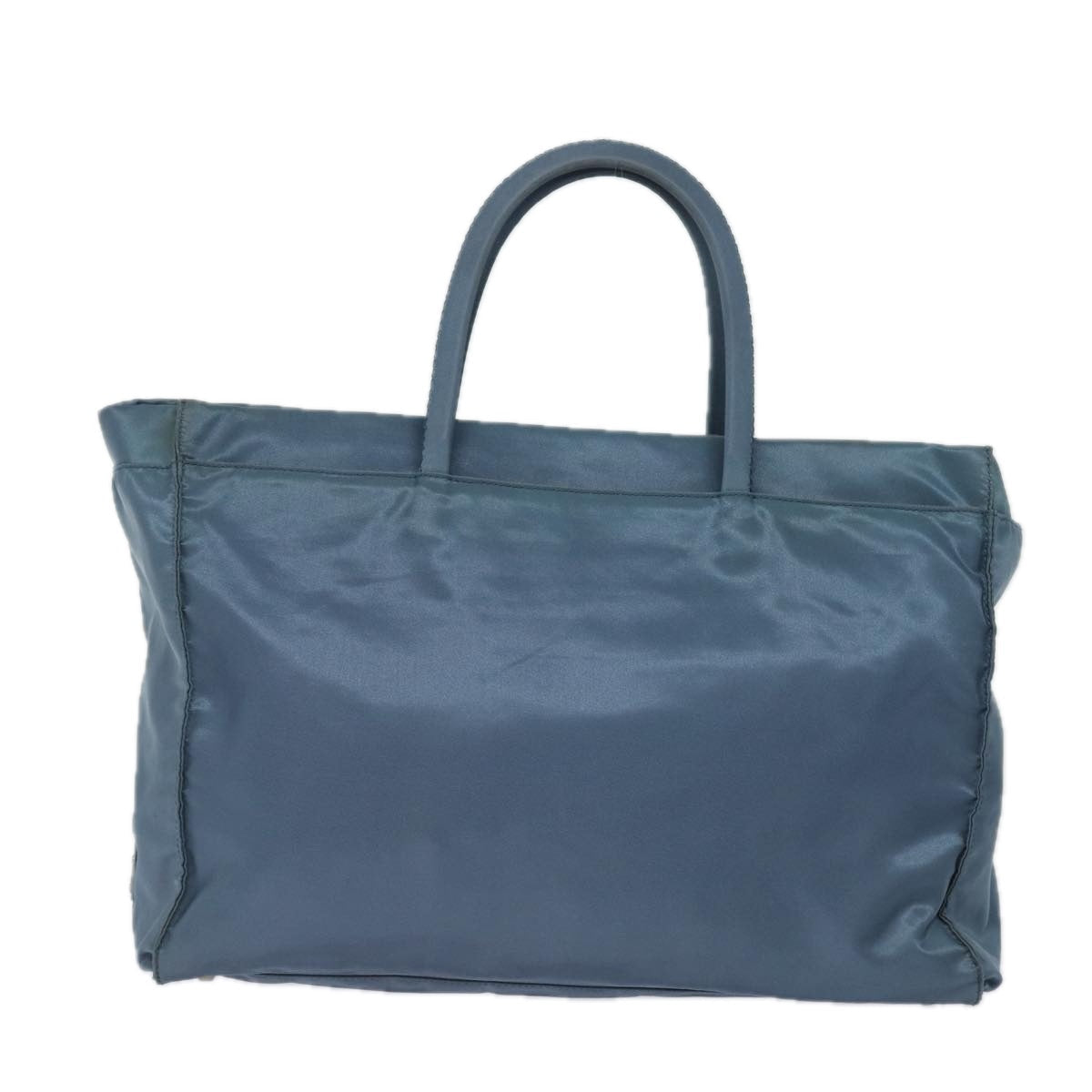 Prada Tote Bag Auth Nylon Blue Blue Auth 80579