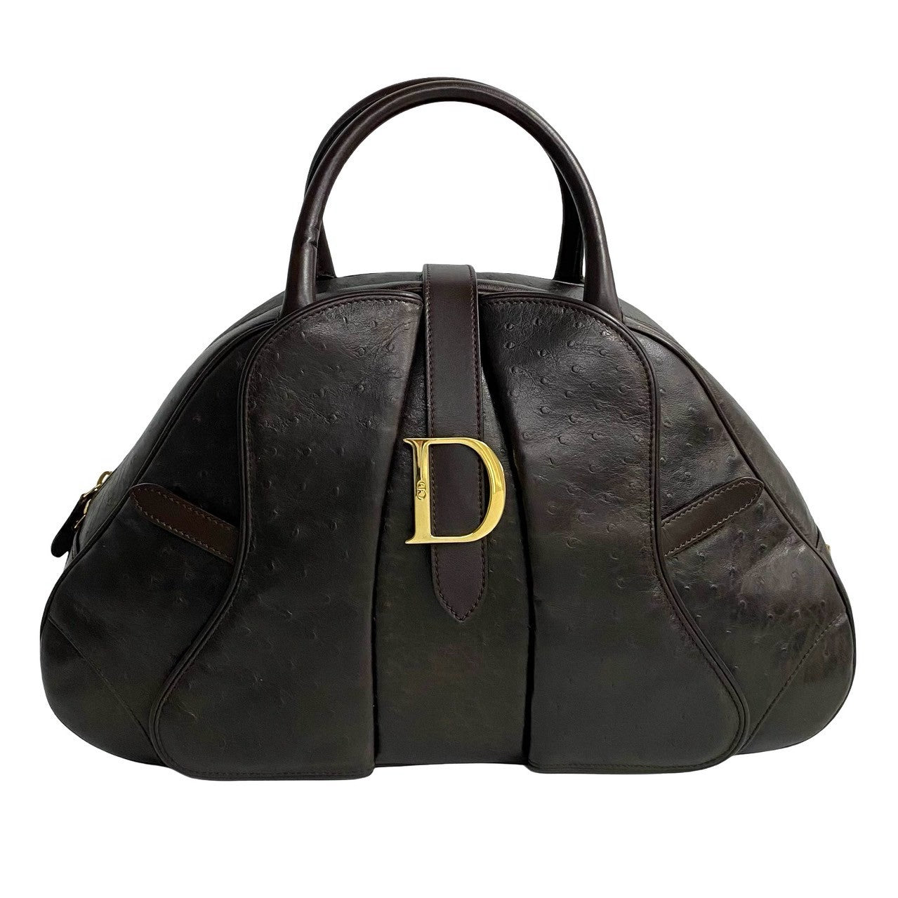 Dior Christian Ostrich Handbag Travel Bag