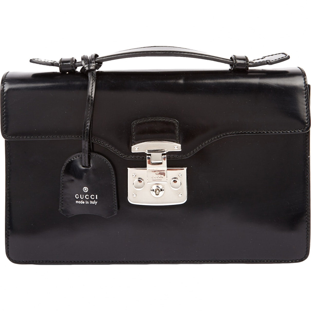 Gucci black leather handbag